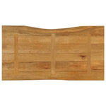 Tömör mangófa természetes élű asztallap 110 x 60 x 3,8 cm 5