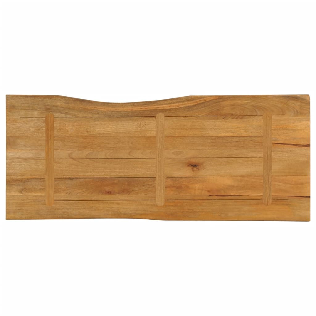 Tömör mangófa természetes élű asztallap 140 x 60 x 3,8 cm 5