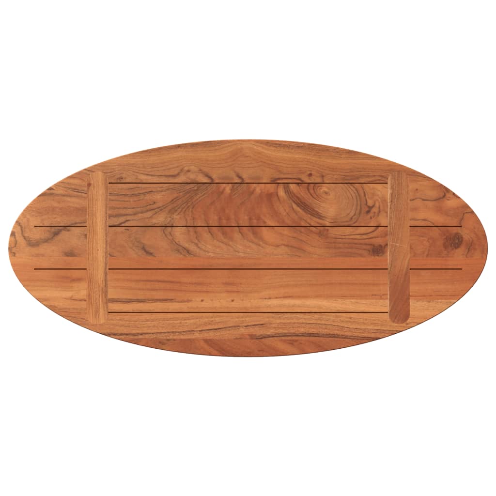 Tömör akácfa ovális asztallap 80 x 40 x 2,5 cm 5