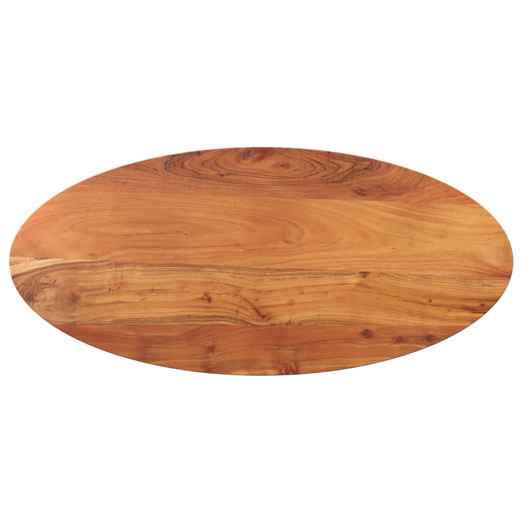 Tömör akácfa ovális asztallap 110 x 40 x 2,5 cm