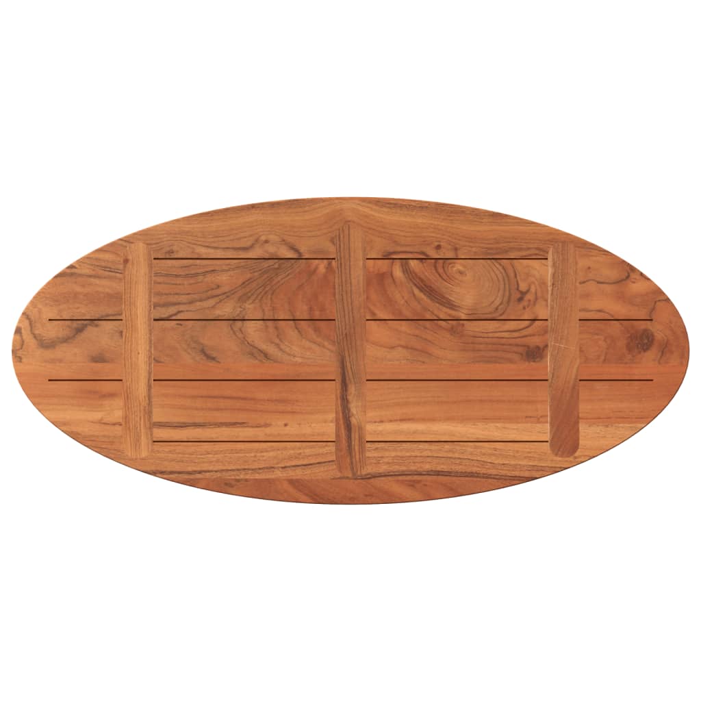 Tömör akácfa ovális asztallap 110 x 40 x 2,5 cm 5