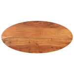 Tömör akácfa ovális asztallap 110 x 50 x 2,5 cm