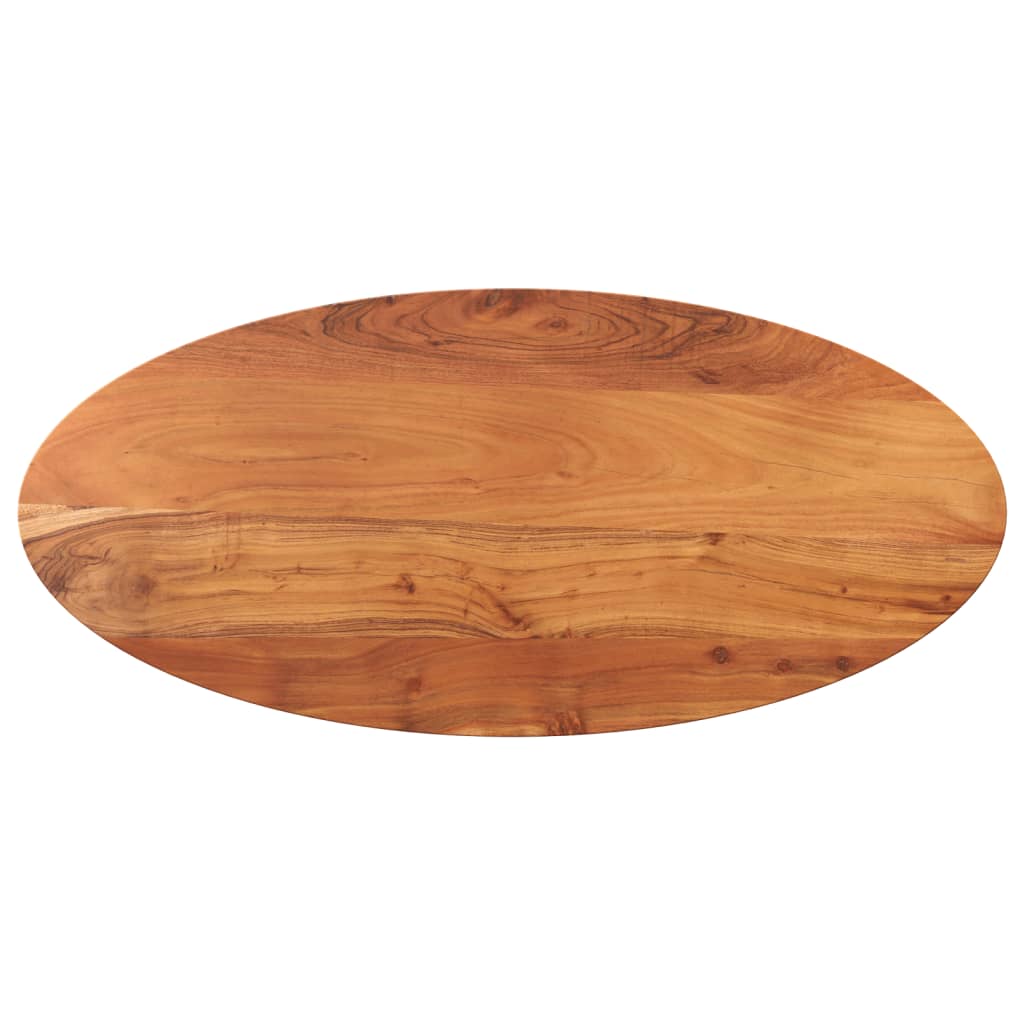 Tömör akácfa ovális asztallap 110 x 50 x 2,5 cm
