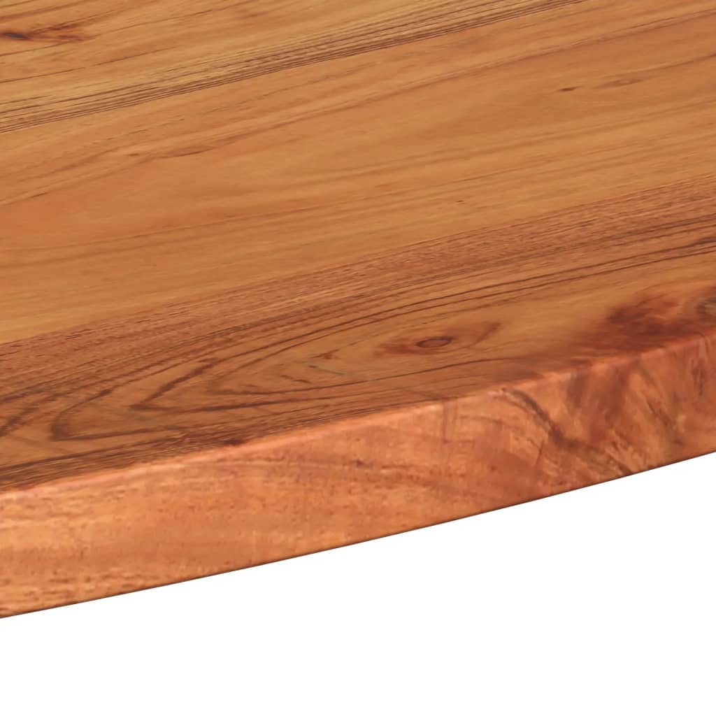 Tömör akácfa ovális asztallap 110 x 50 x 2,5 cm 7