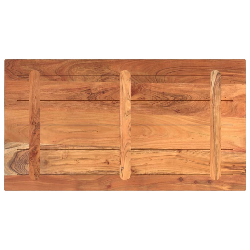 Tömör akácfa téglalap alakú asztallap 100x50x3,8 cm 5