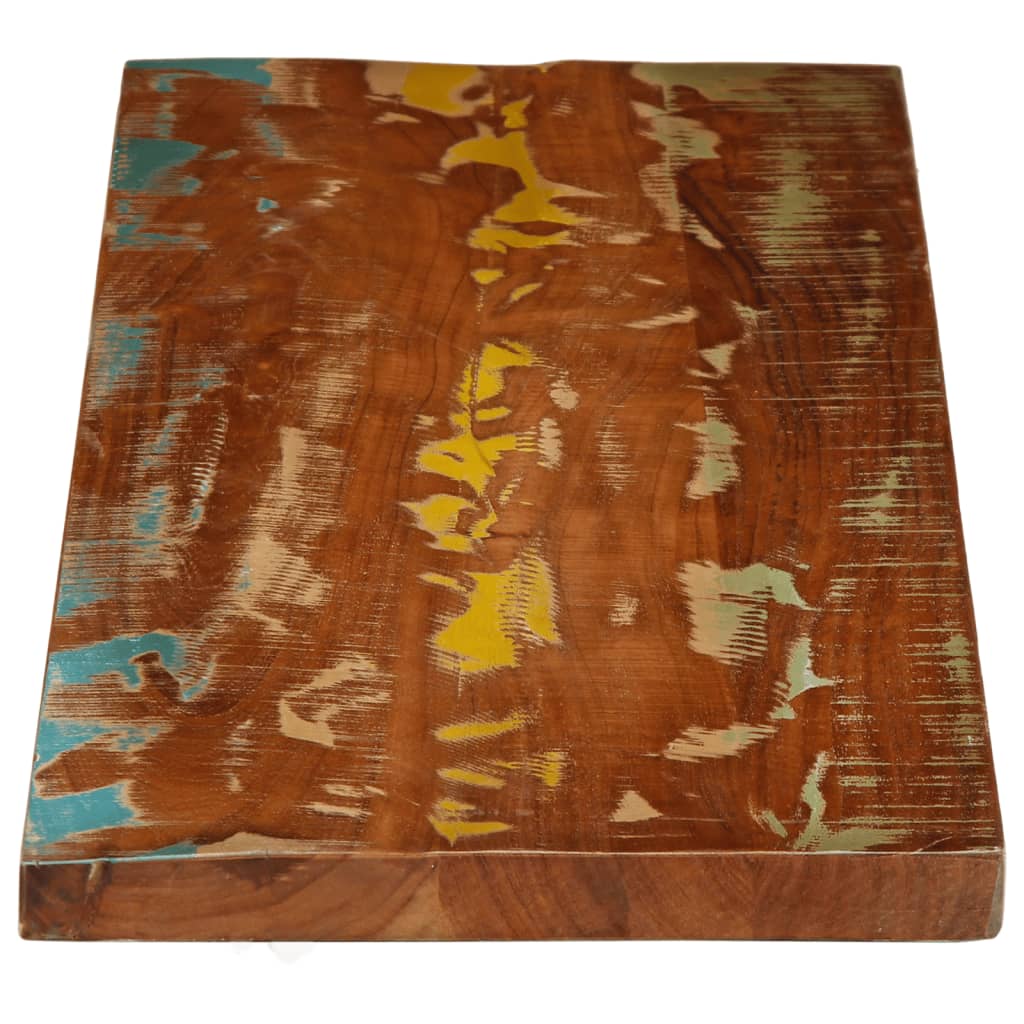 Tömör újrahasznosított fa téglalap alakú asztallap 110x20x2,5cm 4