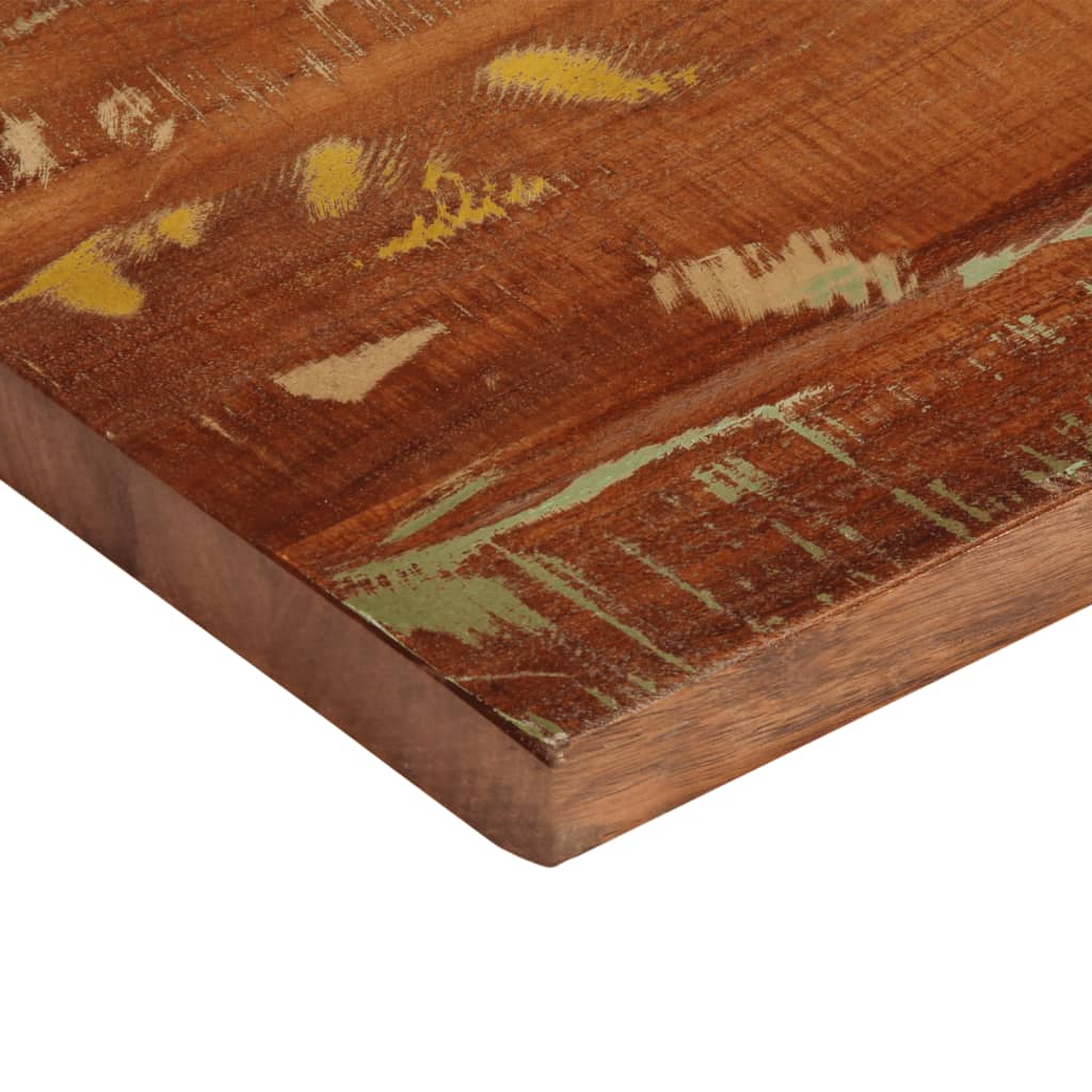 Tömör újrahasznosított fa téglalap alakú asztallap 110x20x2,5cm 6