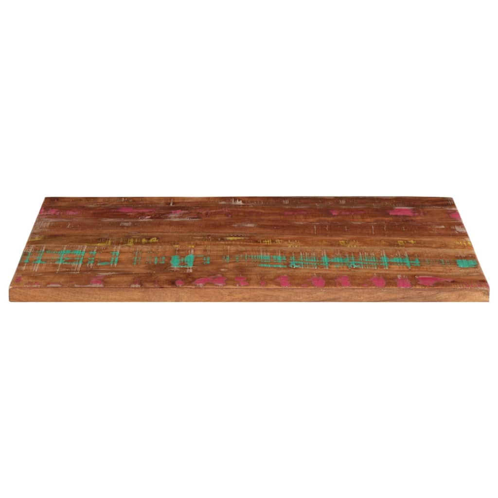 Tömör újrahasznosított fa téglalap alakú asztallap 120x50x2,5cm 3