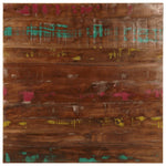 Tömör újrahasznosított fa négyzet alakú asztallap 80x80x2,5 cm
