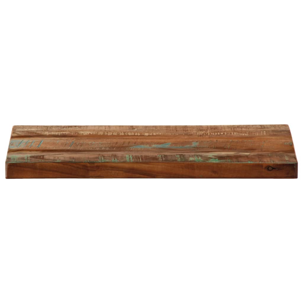 Tömör újrahasznosított fa téglalap alakú asztallap 50x20x3,8 cm 3