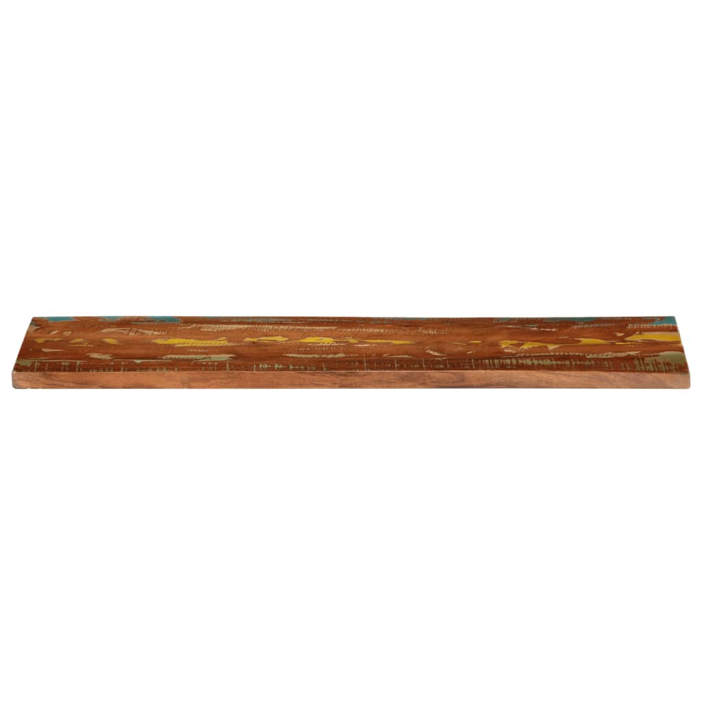 Tömör újrahasznosított fa téglalap alakú asztallap 110x20x3,8cm 3