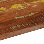 Tömör újrahasznosított fa téglalap alakú asztallap 110x20x3,8cm 7