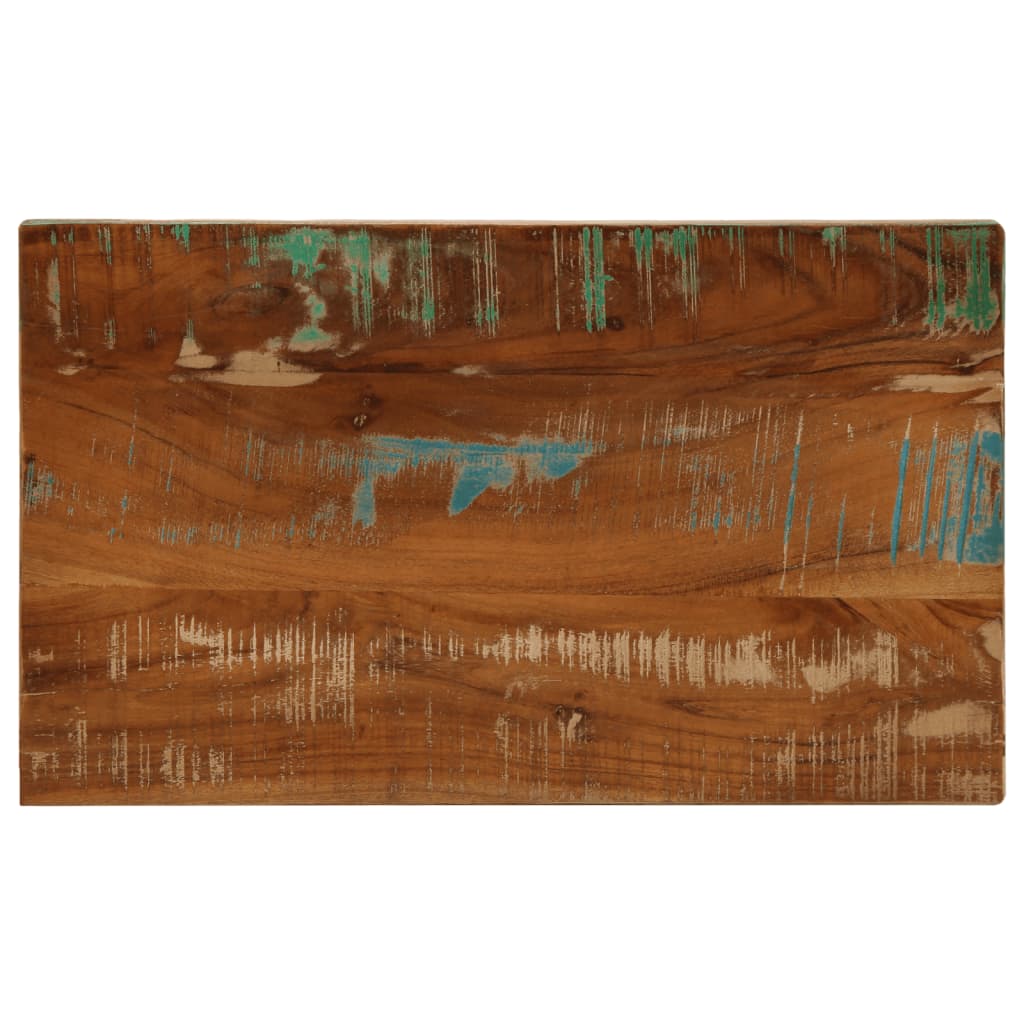 Tömör újrahasznosított fa téglalap alakú asztallap 60x30x3,8 cm