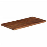 Tömör újrahasznosított fa téglalap alakú asztallap 100x50x2,5cm 2