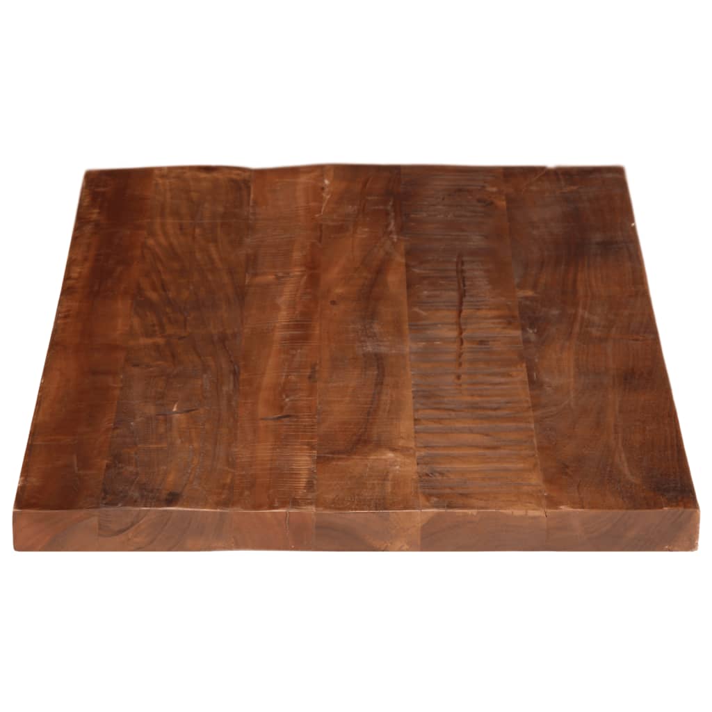 Tömör újrahasznosított fa téglalap alakú asztallap 100x50x2,5cm 4