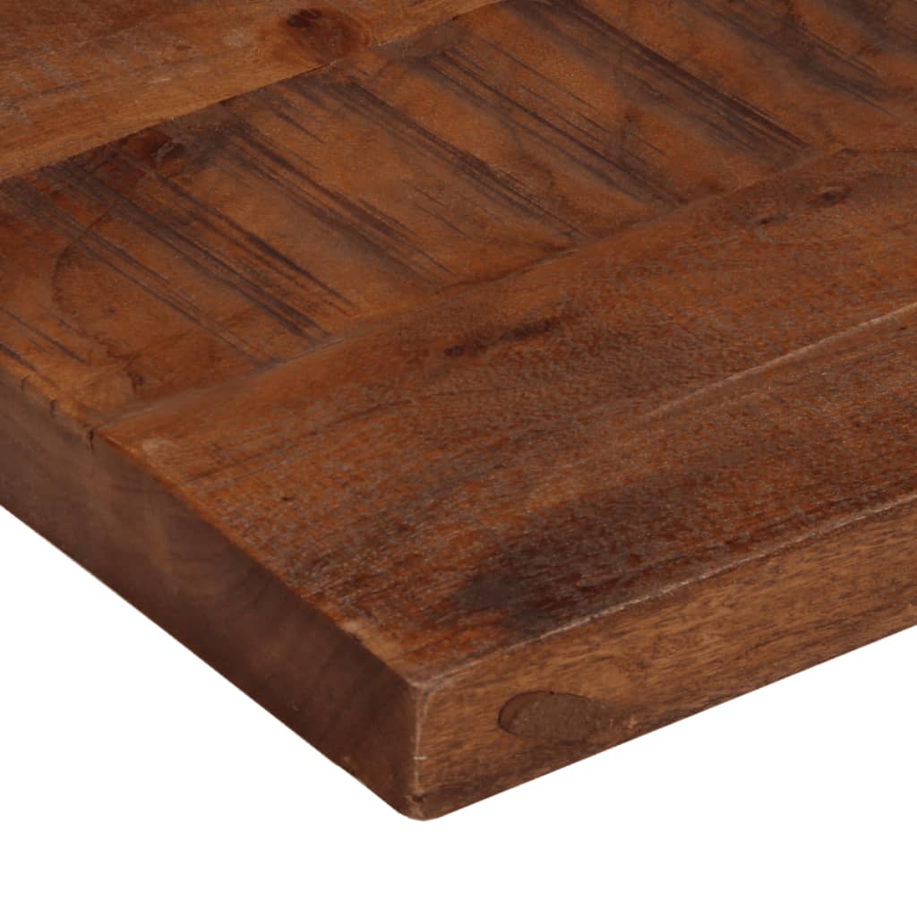 Tömör újrahasznosított fa téglalap alakú asztallap 100x50x2,5cm 6