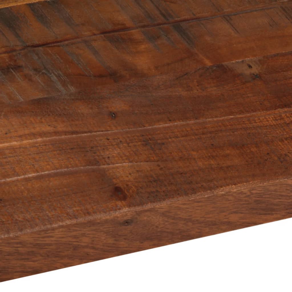 Tömör újrahasznosított fa téglalap alakú asztallap 100x50x2,5cm 7