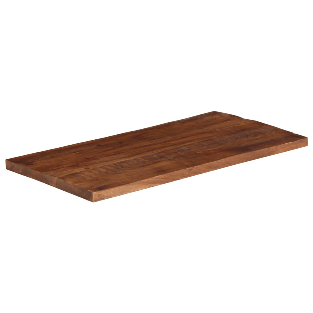 Tömör újrahasznosított fa téglalap alakú asztallap 100x60x2,5cm 2