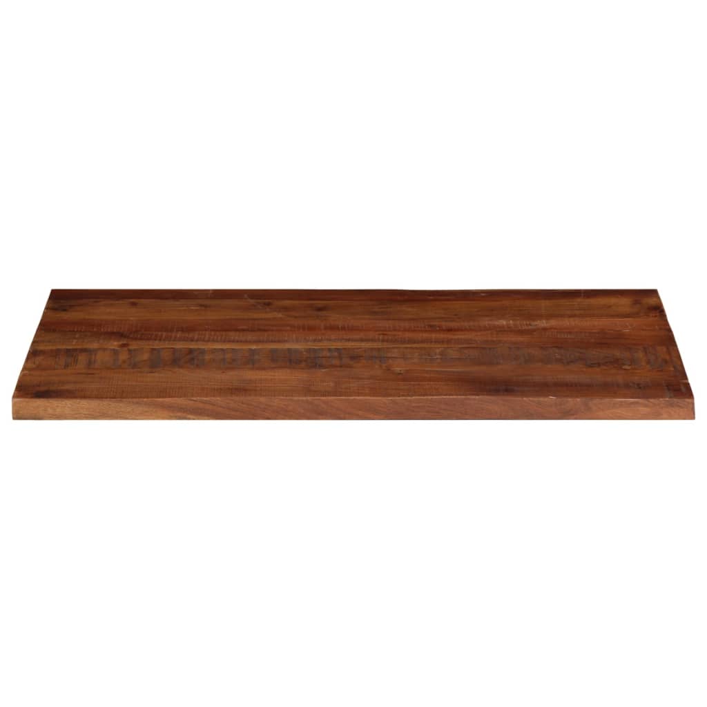 Tömör újrahasznosított fa téglalap alakú asztallap 100x60x2,5cm 3