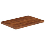 Tömör újrahasznosított fa téglalap alakú asztallap 80x70x2,5 cm 2