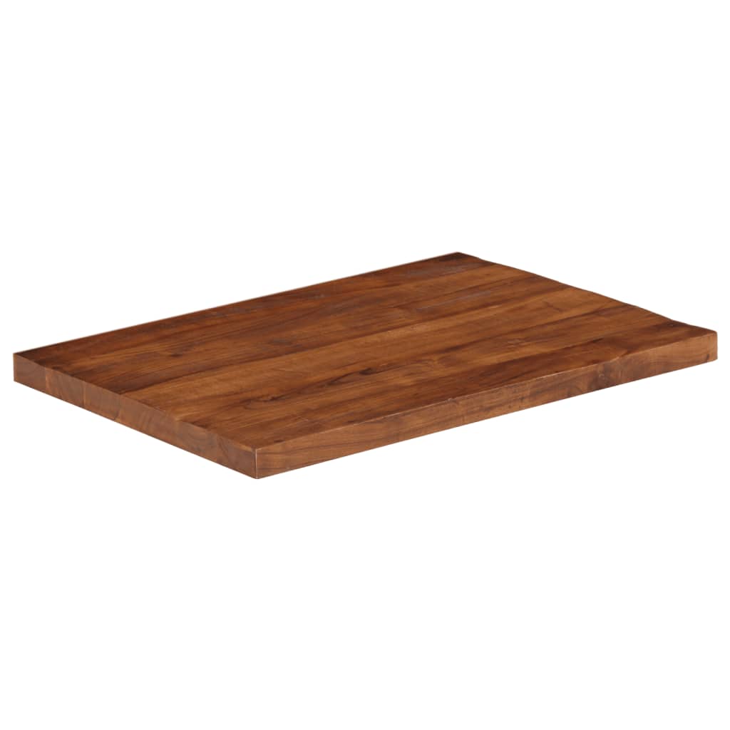 Tömör újrahasznosított fa téglalap alakú asztallap 80x70x2,5 cm 2