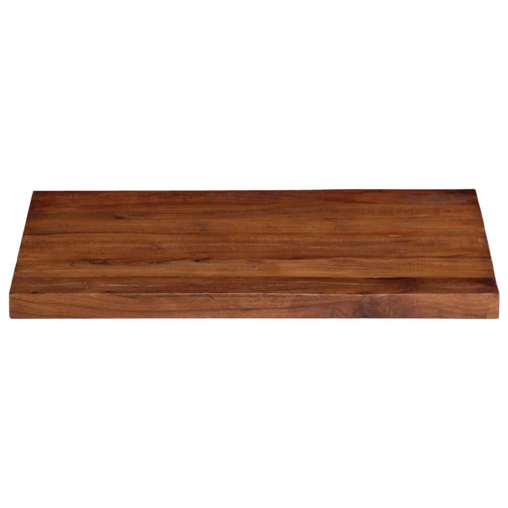 Tömör újrahasznosított fa téglalap alakú asztallap 80x70x2,5 cm 3