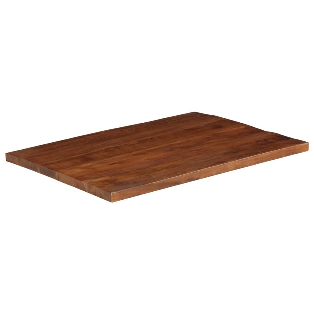 Tömör újrahasznosított fa téglalap alakú asztallap 110x80x2,5cm 2