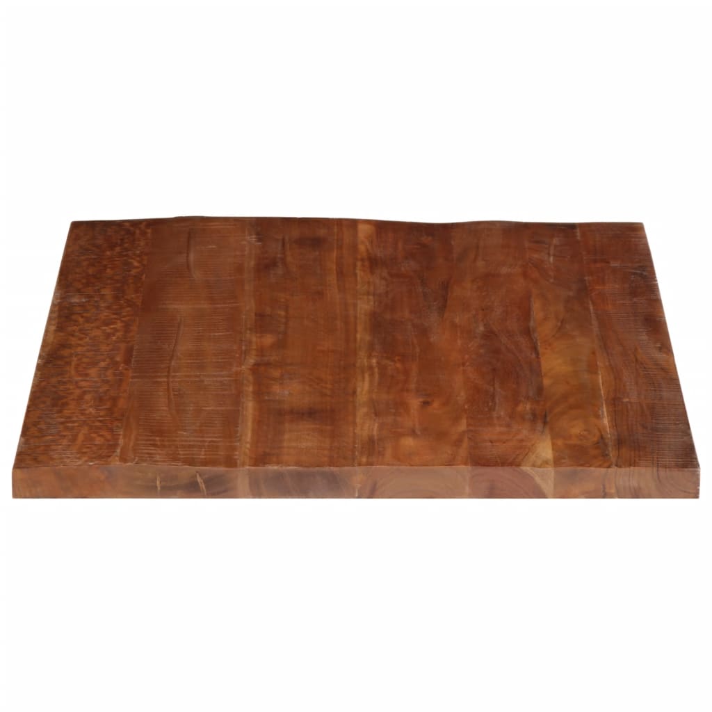 Tömör újrahasznosított fa téglalap alakú asztallap 110x80x2,5cm 4