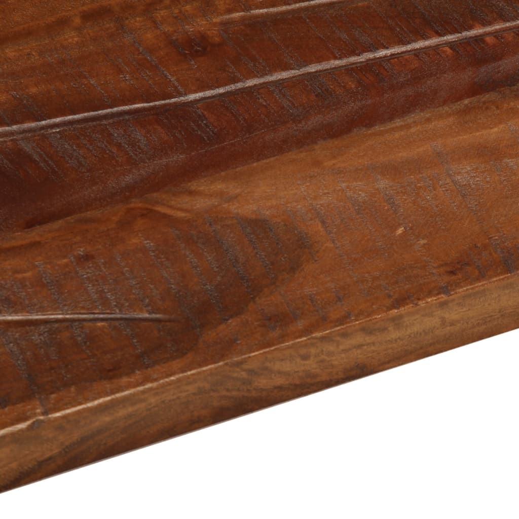 Tömör újrahasznosított fa téglalap alakú asztallap 110x80x2,5cm 7