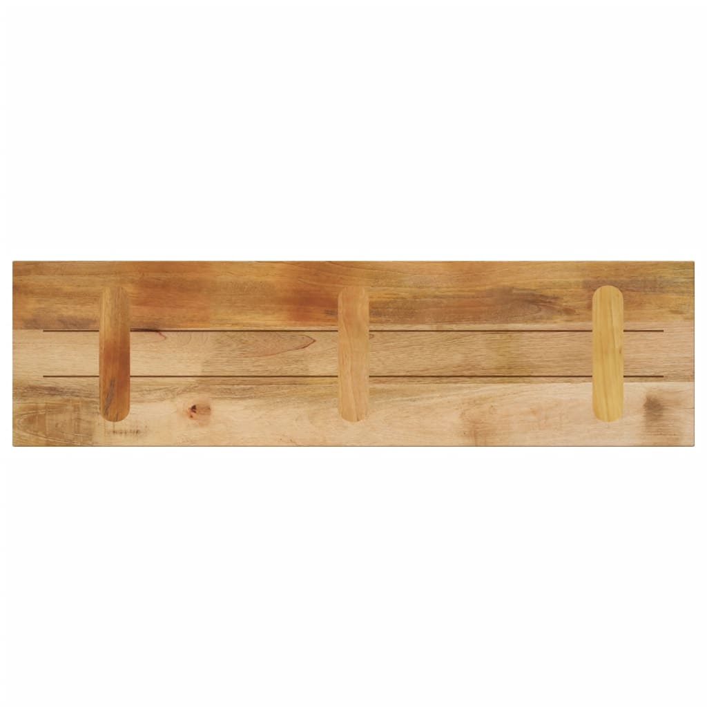 Tömör nyers mangófa téglalap alakú asztallap 120x30x2,5 cm 5