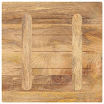 Tömör mangófa négyzet alakú asztallap 60x60x2,5 cm 5