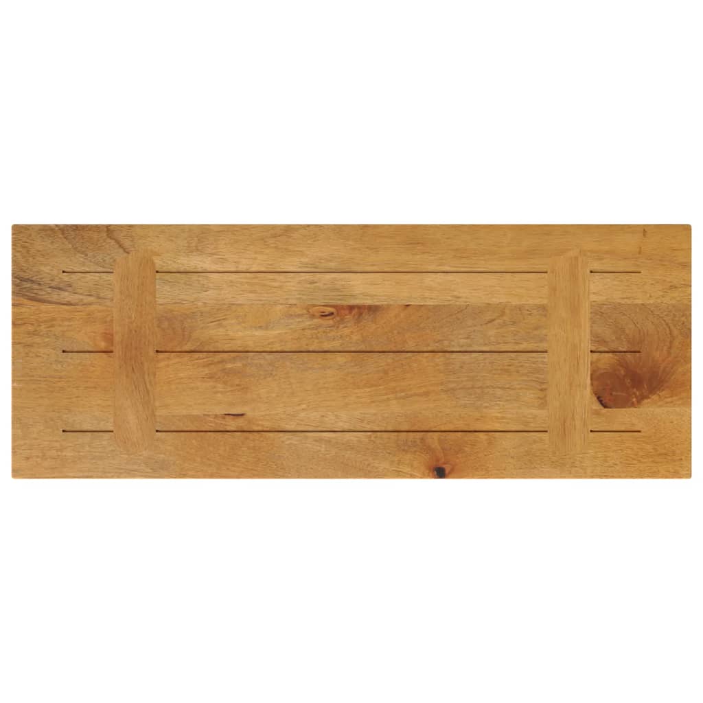 Tömör mangófa téglalap alakú asztallap 80x30x3,8 cm 5