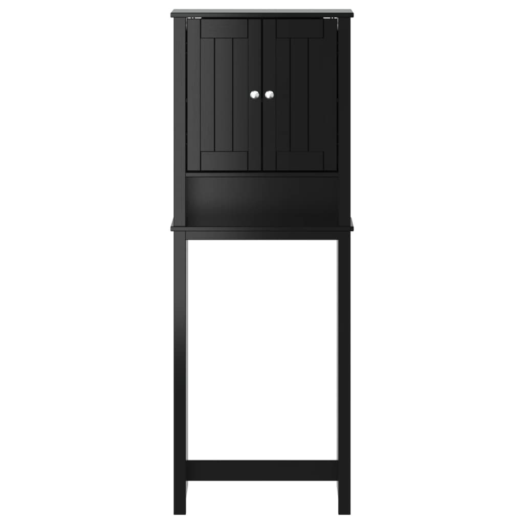BERG fekete tömör fa WC feletti tároló 60 x 27 x 164,5 cm 3
