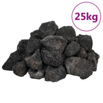 Fekete vulkanikus kőzetek 3-5 cm 25 kg 2
