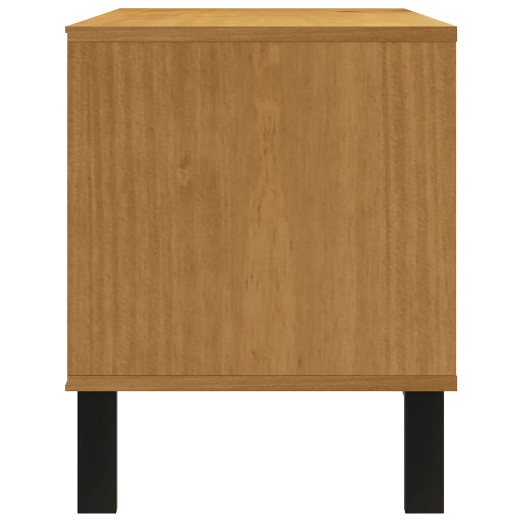 FLAM tömör fenyőfa TV-szekrény 110 x 40 x 50 cm 6