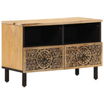 Tömör mangófa TV-szekrény 70 x 33 x 46 cm 2