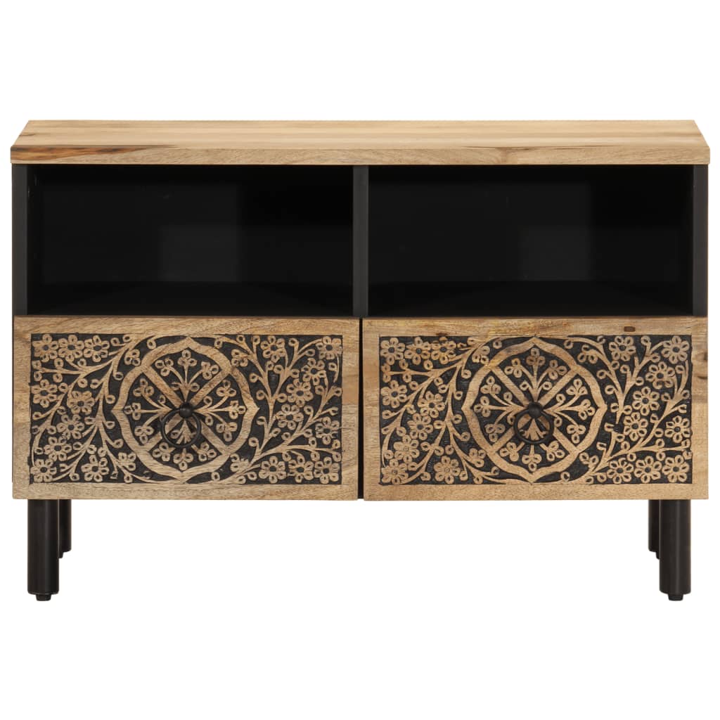 Tömör mangófa TV-szekrény 70 x 33 x 46 cm 5
