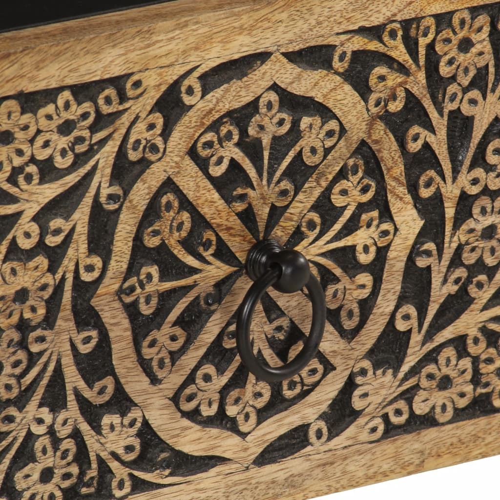 Tömör mangófa TV-szekrény 70 x 33 x 46 cm 9