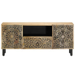 Tömör mangófa TV-szekrény 105 x 33 x 46 cm 5