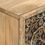 Tömör mangófa TV-szekrény 105 x 33 x 46 cm 8