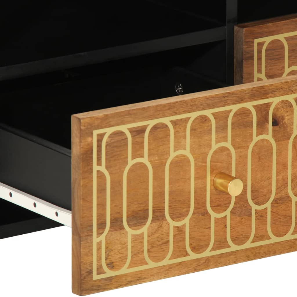 Tömör mangófa TV-szekrény 70 x 33 x 46 cm 8