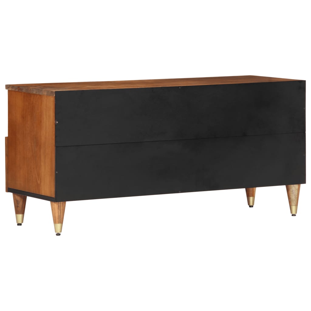 Tömör mangófa TV-szekrény 100 x 33 x 46 cm 5