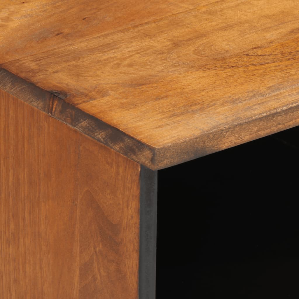 Tömör mangófa TV-szekrény 100 x 33 x 46 cm 7