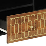 Tömör mangófa TV-szekrény 100 x 33 x 46 cm 8