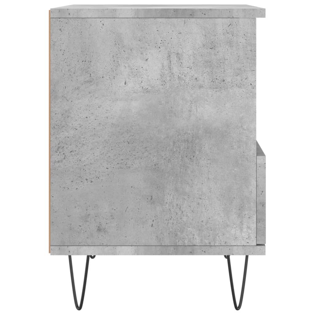 2 db betonszürke szerelt fa éjjeliszekrény 40 x 35 x 50 cm 8