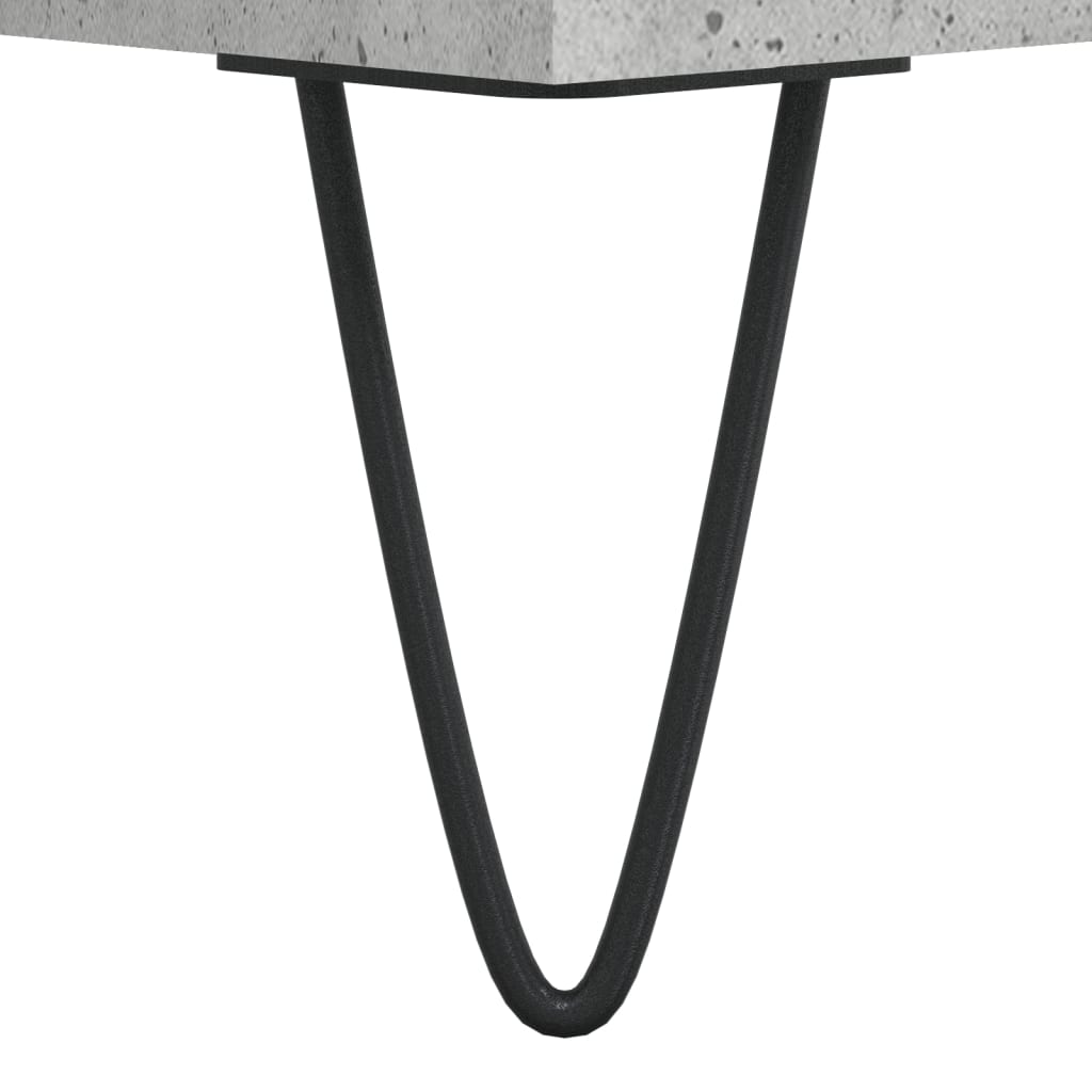2 db betonszürke szerelt fa éjjeliszekrény 40 x 35 x 50 cm 10