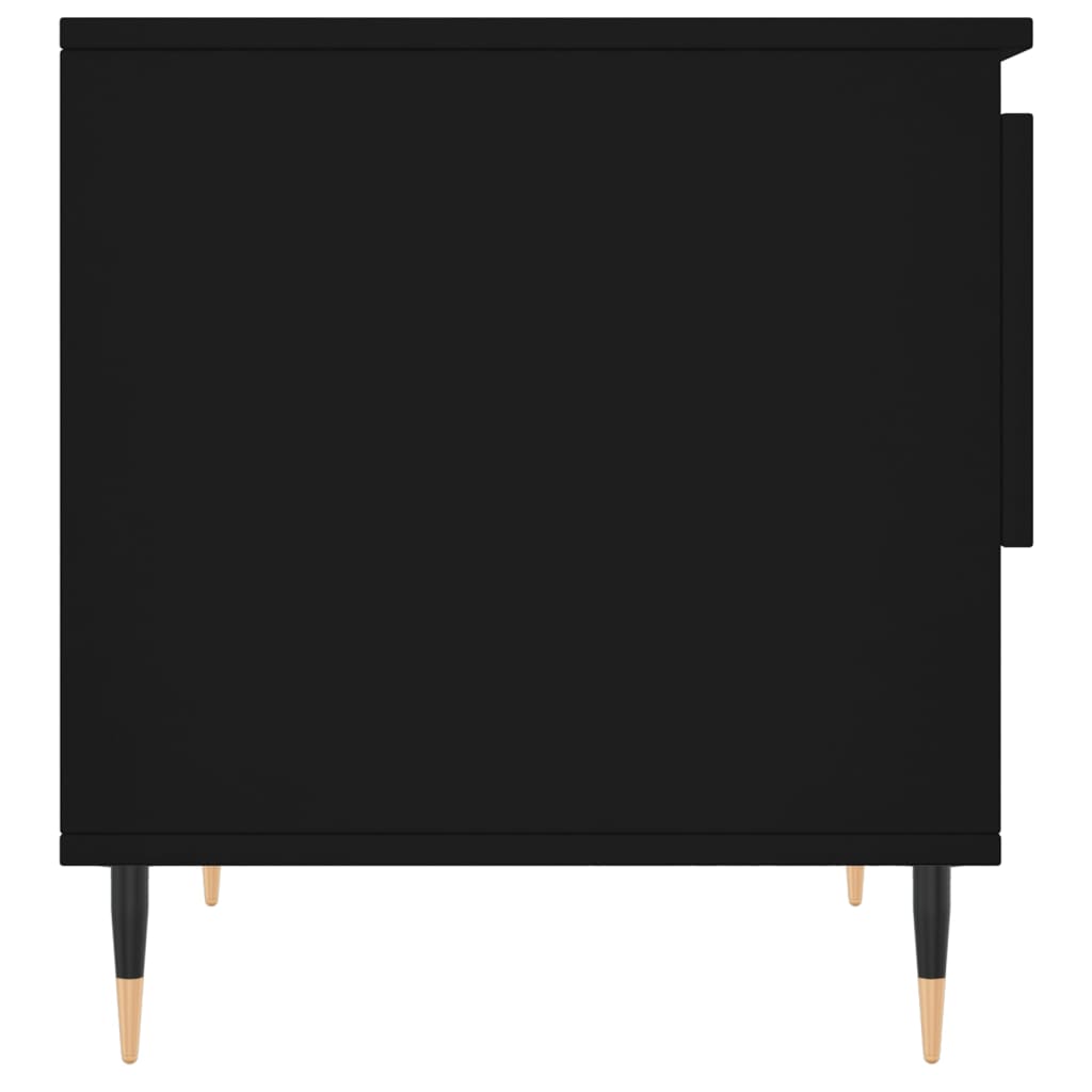 Fekete szerelt fa dohányzóasztal 50 x 46 x 50 cm 7