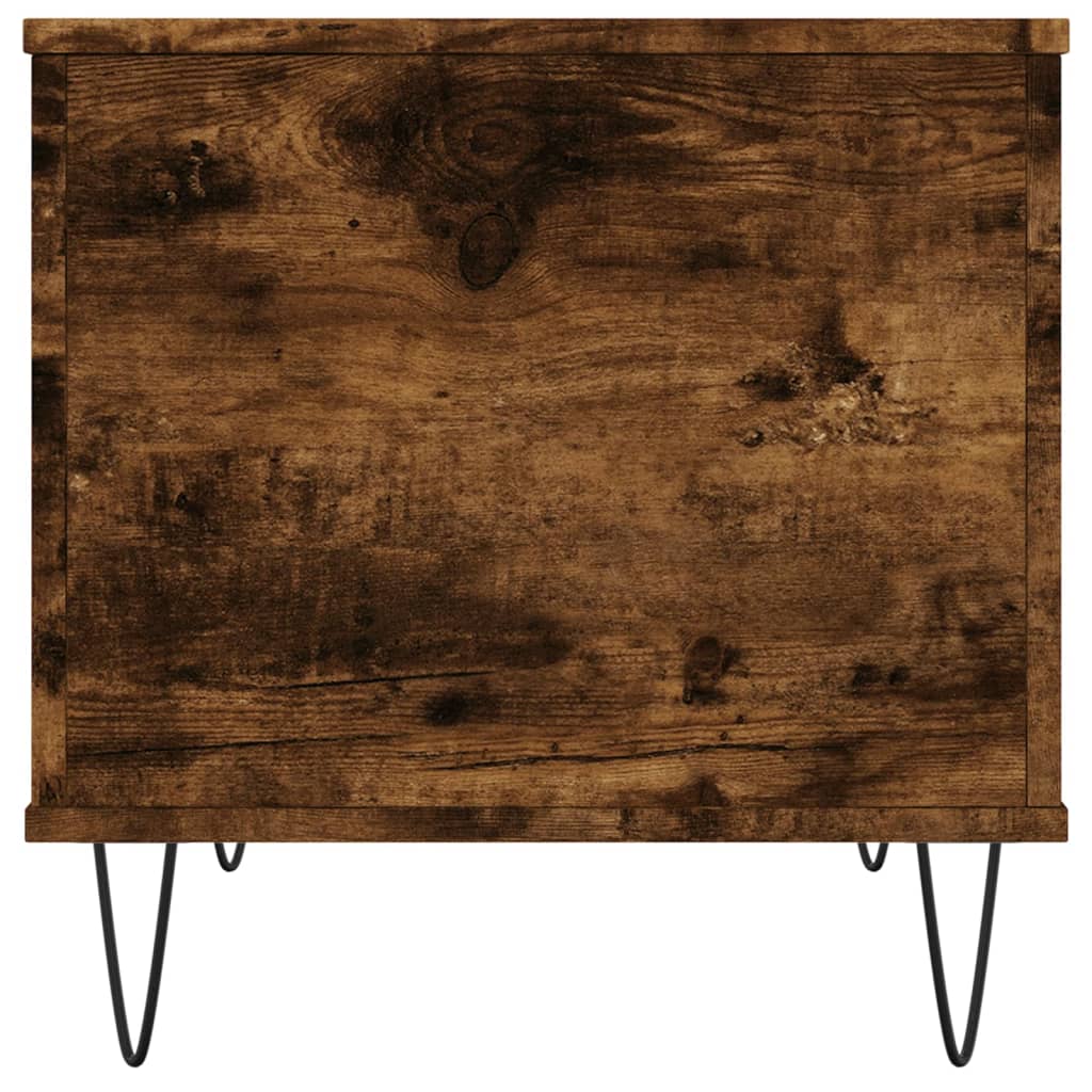 Füstös tölgy színű szerelt fa dohányzóasztal 60x44,5x45 cm 7