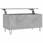 Betonszürke szerelt fa dohányzóasztal 90x44,5x45 cm 2