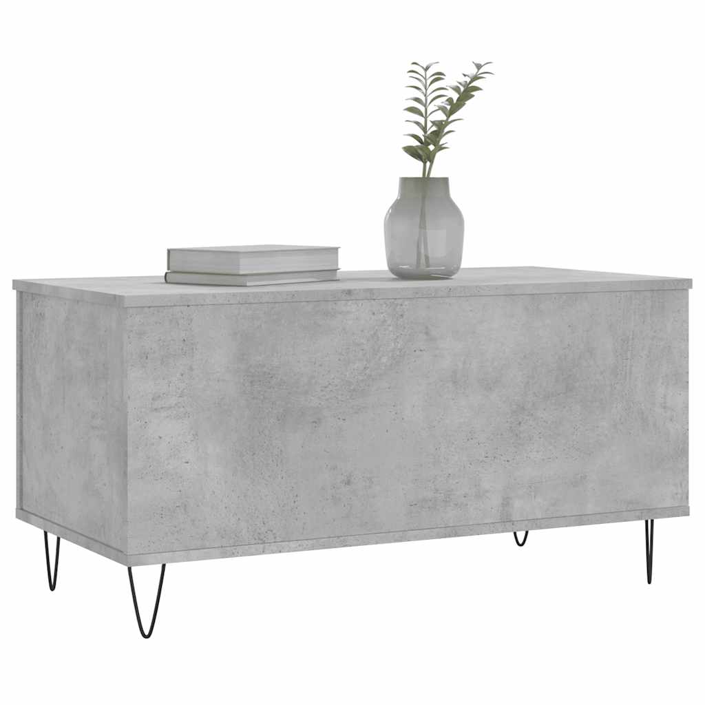 Betonszürke szerelt fa dohányzóasztal 90x44,5x45 cm 4